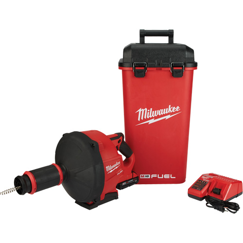 Serpentin de vidange M18 Fuel avec Cable Drive et c&acirc;ble 5/16", &eacute;lectrique, 1/4" x 50'/3/8" x 35' Pronet Distribution