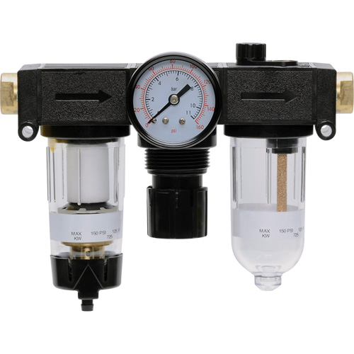 Filtre, d&eacute;tendeur & lubrificateur Modulair 200, 1/4" NPTF Pronet Distribution