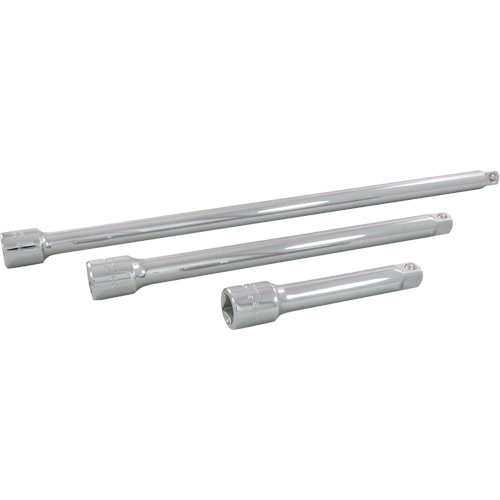 Jeu de rallonges pour douilles, Prise de 1/2", Fini Chrome, 3 Mcx Pronet Distribution