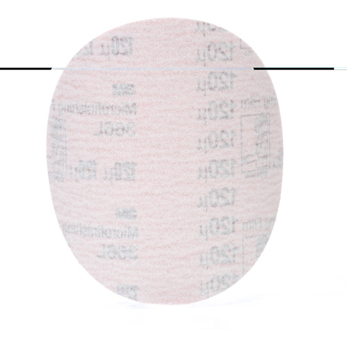 Hookit Microfinishing Film Disc 366L, 5" Dia., 120 Grit, Aluminum Oxide, 3 mils Pronet Distribution