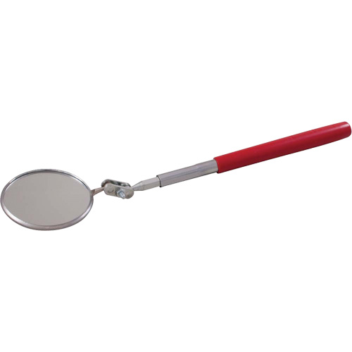 Inspection Mirror, Circular, 2-1/4" L x 2-1/4" W, Telescopic Pronet Distribution