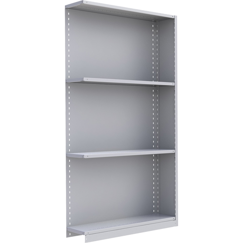 &eacute;l&eacute;ment de rayonnage Interlok, Acier, Sans boulons, Capacit&eacute; 450 lb, 48" la x 88" h x 24" p Pronet Distribution