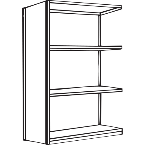 &eacute;l&eacute;ment de rayonnage Interlok, Acier, Sans boulons, Capacit&eacute; 450 lb, 48" la x 88" h x 24" p Pronet Distribution