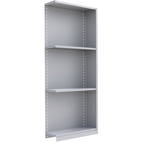 &eacute;l&eacute;ment de rayonnage Interlok, Acier, Sans boulons, Capacit&eacute; 800 lb, 36" la x 88" h x 24" p Pronet Distribution