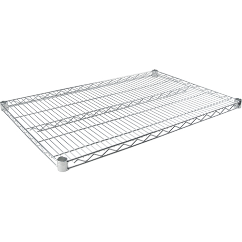 Tablette en treillis pour &eacute;tag&egrave;re robuste en treillis chromat&eacute;, 48" la x 24" p, Capacit&eacute; de 800 lb Pronet Distribution