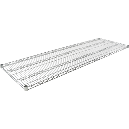 Tablette en treillis pour &eacute;tag&egrave;re robuste en treillis chromat&eacute;, 72" la x 24" p, Capacit&eacute; de 600 lb Pronet Distribution