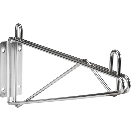Direct Wall Mount for Chromate Wire Shelving, Single Bracket, 200 lbs. Capacity, 14" D Pronet Distribution