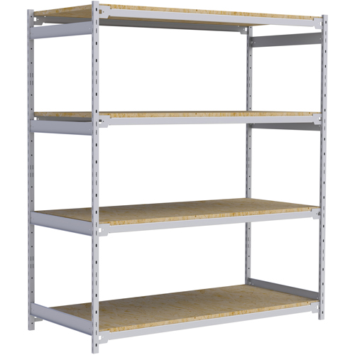 Wide Span Record Storage Shelving, Steel, 4 Shelves, 72" W x 32" D x 84" H Pronet Distribution
