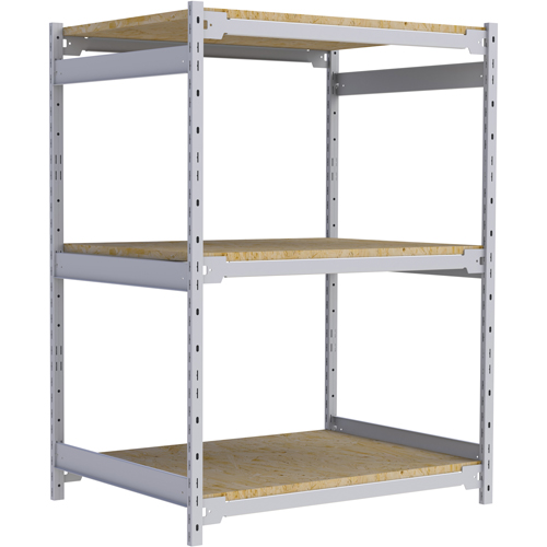 Wide Span Record Storage Shelving, Steel, 3 Shelves, 42" W x 32" D x 60" H Pronet Distribution