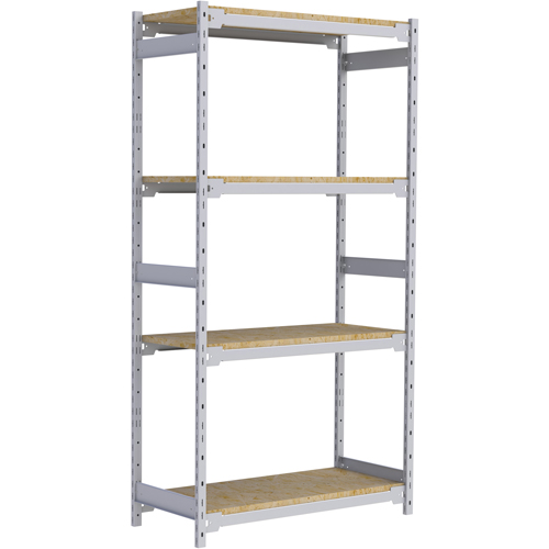 &eacute;tag&egrave;re-classeur de grande largeur, Acier, 4 Tablettes, 42" la x 18" p x 84" h Pronet Distribution