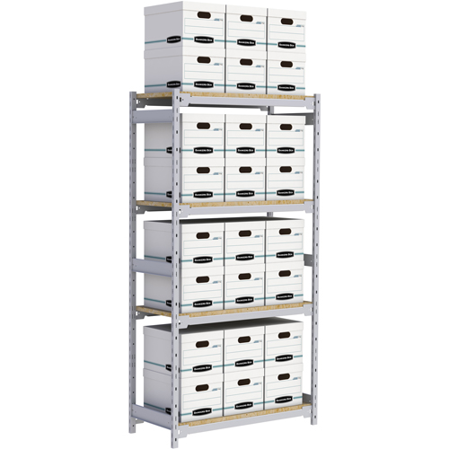 &eacute;tag&egrave;re-classeur de grande largeur, Acier, 4 Tablettes, 42" la x 18" p x 84" h Pronet Distribution