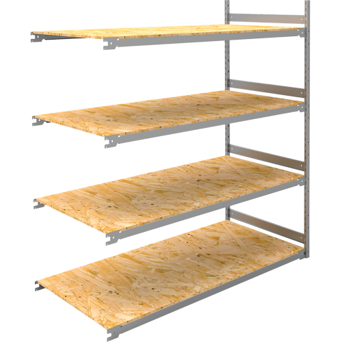 &eacute;tag&egrave;re-classeur de grande largeur, Acier, 4 Tablettes, 72" la x 32" p x 84" h, Ensemble Ajout Pronet Distribution