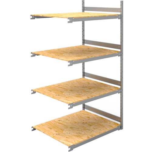 &eacute;tag&egrave;re-classeur de grande largeur, Acier, 4 Tablettes, 42" la x 32" p x 84" h, Ensemble Ajout Pronet Distribution