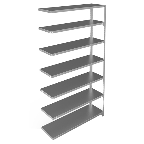 &eacute;l&eacute;ment de rayonnage, Acier galvanis&eacute;, Montant &agrave; fente, Capacit&eacute; 300 lb, 48" la x 84" h x 15" p Pronet Distribution