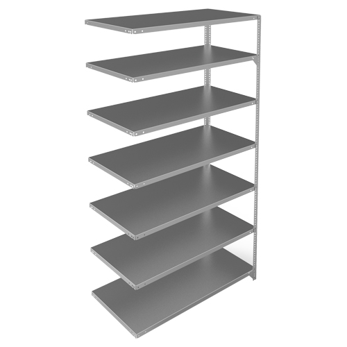 &eacute;l&eacute;ment de rayonnage, Acier galvanis&eacute;, Montant &agrave; fente, Capacit&eacute; 275 lb, 48" la x 84" h x 24" p Pronet Distribution