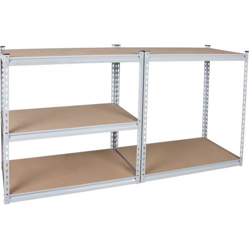 Heavy-Duty Shelving, Steel, Boltless, 1200 lbs. Capacity, 36" W x 72" H x 18" D Pronet Distribution