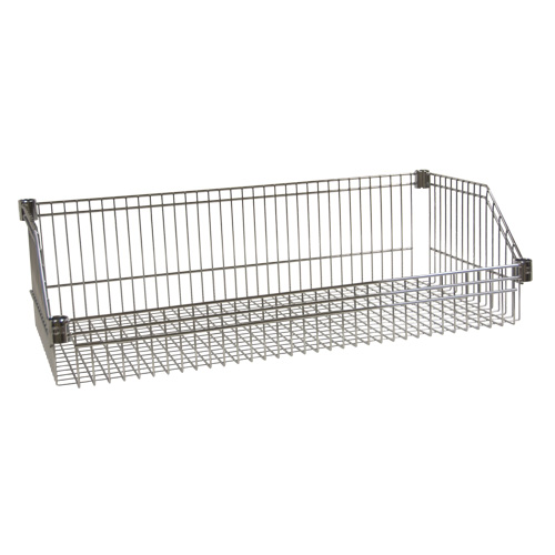 Panier-tablette en treillis m&eacute;tallique, 18" la x 48" p, Capacit&eacute; de 400 lb Pronet Distribution