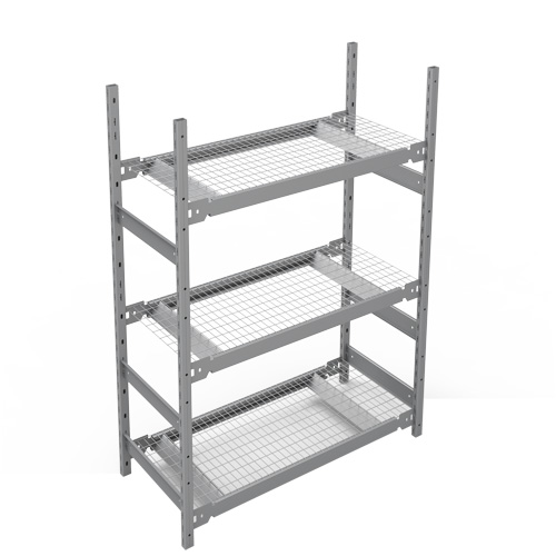 Wide Span Storage Shelving, Steel, Boltless, 1340 lbs. Capacity, 42" W x 60" H x 18" D Pronet Distribution