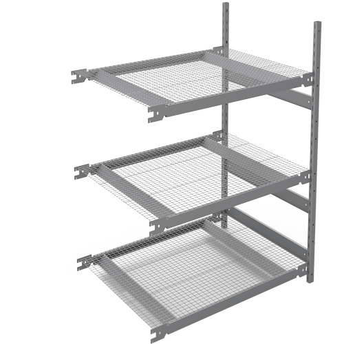 Wide Span Storage Shelving, Steel, Boltless, 1340 lbs. Capacity, 42" W x 60" H x 32" D Pronet Distribution