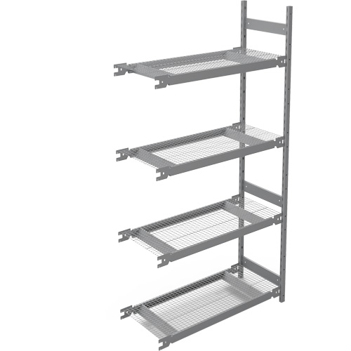 &eacute;tag&egrave;re de grande largeur, Acier, Sans boulons, Capacit&eacute; 1340 lb, 42" la x 84" h x 18" p Pronet Distribution