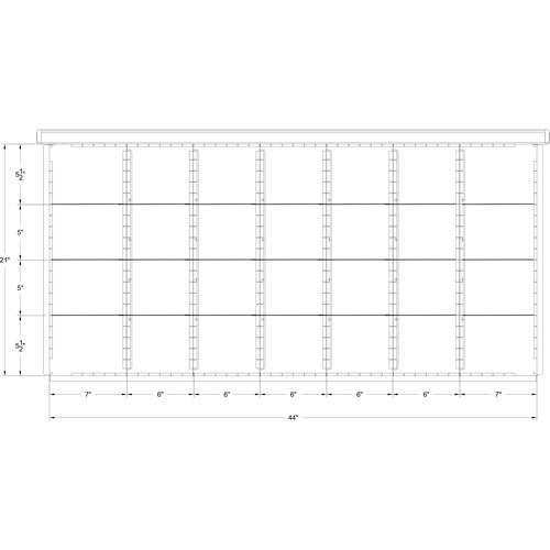 Cabinet d'entreposage &agrave; tiroirs int&eacute;gr&eacute; Interlok Pronet Distribution