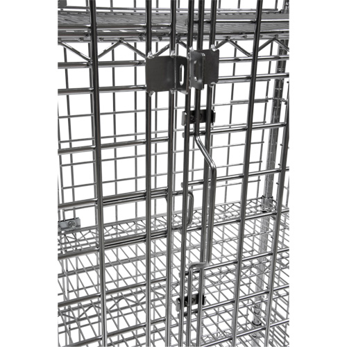 Chariot de s&eacute;curit&eacute;, Chrom&eacute;, 48" x 69" x 24", Capacit&eacute; 500 lb Pronet Distribution