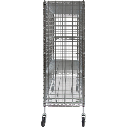 Chariot de s&eacute;curit&eacute;, Chrom&eacute;, 60" x 69" x 24", Capacit&eacute; 500 lb Pronet Distribution