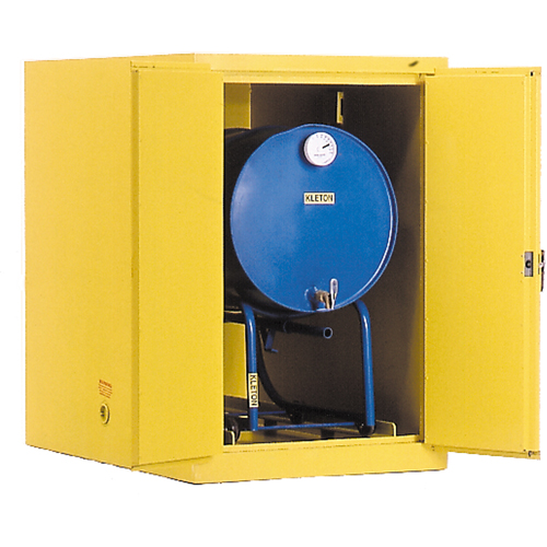Drum Safety Cabinets, 400 lbs. Cap., Yellow Pronet Distribution