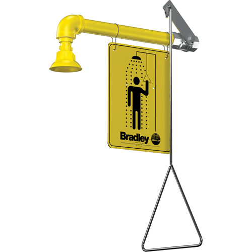 Horizontal Supply Emergency Shower Stations, Wall-Mount Pronet Distribution