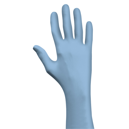 Gants jetables N-DEX, T-Grand, Nitrile, 4 mils, Sans poudre, Bleu Pronet Distribution