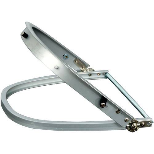 Support de visi&egrave;re en aluminium pour casques &agrave; fentes de North Pronet Distribution