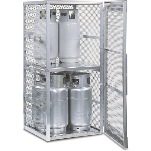 Armoires en aluminium pour bouteilles GPL, nbre de bouteilles: 8, 30" , 32" , 65" , Argent Pronet Distribution