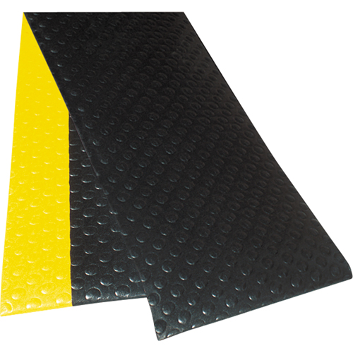 No. 417 Bubble Sof-Tred With Dyna-Shield Mats, Bubbled, 3' x 5' x 1/2", Black/Yellow, PVC Pronet Distribution