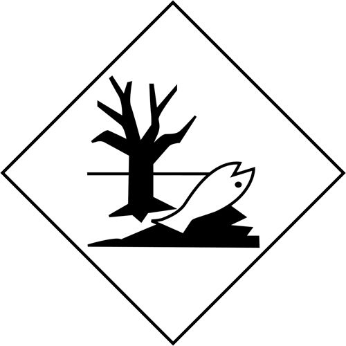 Marine Pollutant Mark TDG Shipping Labels, Environmental Pollutants, Paper Pronet Distribution