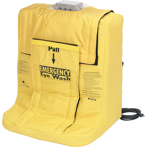 On-Site&reg; Eyewash Station With Heater Jacket, Gravity-Fed, 7 gal. Capacity, Meets ANSI Z358.1 Pronet Distribution