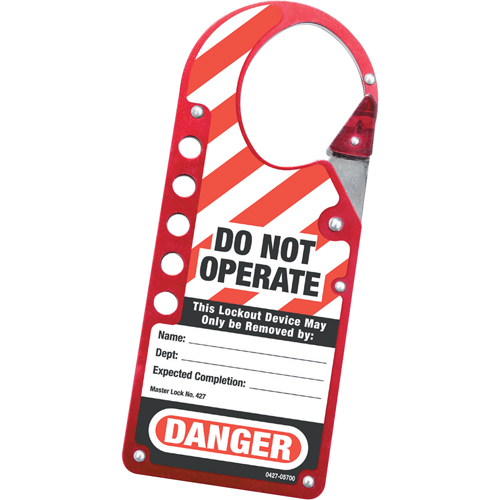 Labeled Snap-on Hasps, Red Pronet Distribution
