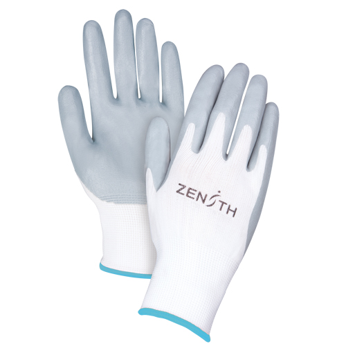 Gants l&eacute;gers enduits et respirants, 10/T-Grand, R&ecirc;vetement Mousse de nitrile, Calibre 13, Enveloppe en Polyester Pronet Distribution