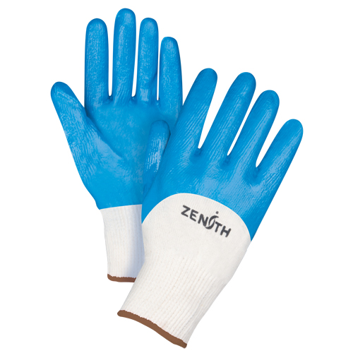 Gants enduits et tricot&eacute;s sans coutures de poids moyen, 9/Grand, R&ecirc;vetement Nitrile, Calibre 13, Enveloppe en Coton Pronet Distribution
