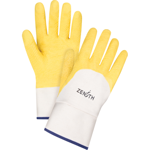Gants enduits au fini rugueux, 10/T-Grand, R&ecirc;vetement Latex de caoutchouc, Enveloppe en Coton Pronet Distribution