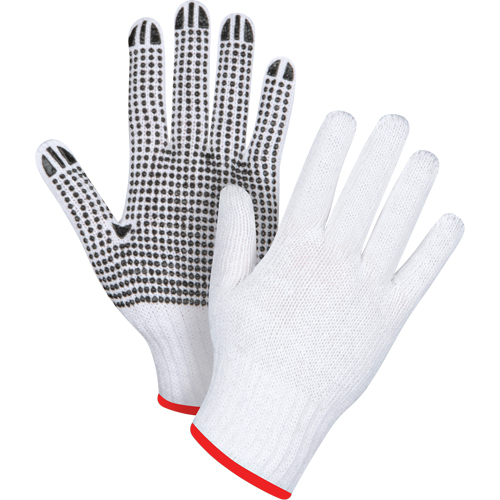 Gants tricot&eacute;s &agrave; pois, Poly/coton, Un c&ocirc;t&eacute;, Calibre 7, Petit Pronet Distribution