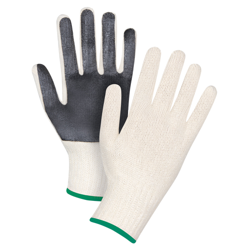 Gants en tricot &agrave; paume enduite, Poly/coton, Un c&ocirc;t&eacute;, Calibre 7, Moyen Pronet Distribution