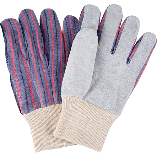 Standard-Duty Work Gloves, Large, Split Cowhide Palm Pronet Distribution
