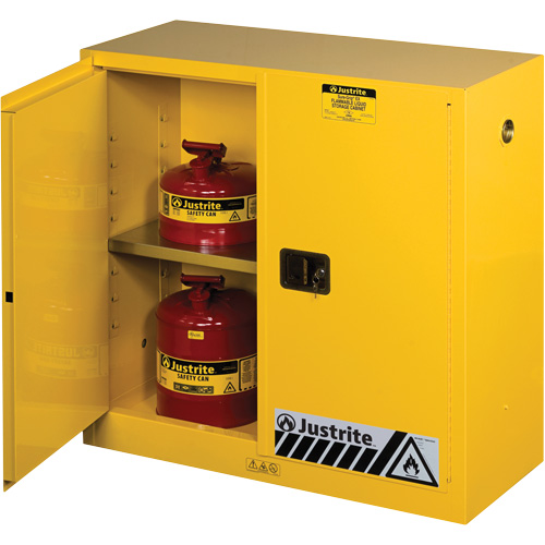 Armoires Sure-Grip EX pour produits inflammables, 30 gal., 2 Porte(s), 43" La x 44" h x 18" p Pronet Distribution