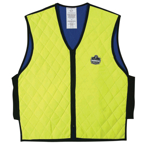 Vestes refroidissantes &agrave; &eacute;vaporation humide Chill-Its 6665, Moyen, Jaune lime haute visibilit&eacute; Pronet Distribution