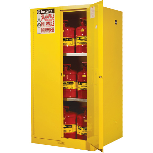 Armoires Sure-Grip EX pour produits inflammables, 60 gal., 2 Porte(s), 34" La x 65" h x 34" p Pronet Distribution