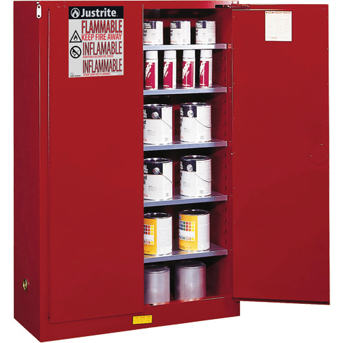 Sure-Grip&reg; EX Combustibles Safety Cabinet for Paint and Ink, 60 gal., 5 Shelves Pronet Distribution