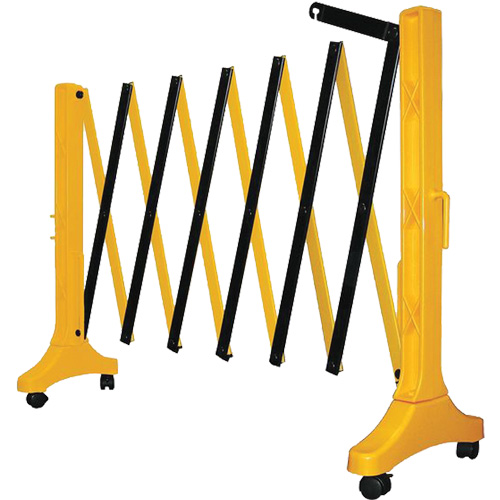 Barri&egrave;re Xpandit, 36" h x 11,5' lo, Noir/Jaune Pronet Distribution