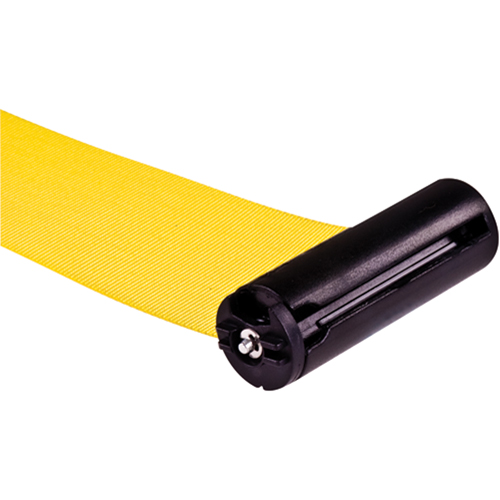 Poteau r&eacute;cepteur pour barri&egrave;res sur pieds pour le contr&ocirc;le des foules, Hauteur de 35", Jaune Pronet Distribution