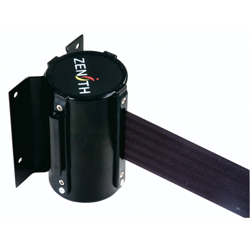 Barri&egrave;re &agrave; fixation murale, Acier, Fixation par vis, 7', Ruban Noir Pronet Distribution