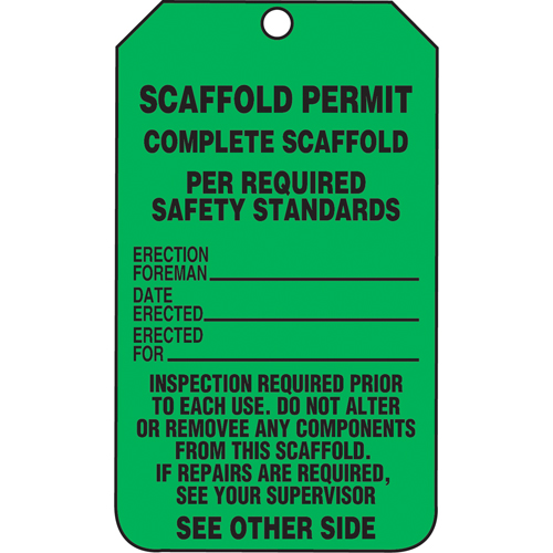 &eacute;tiquettes de s&eacute;curit&eacute; d'inspection et de contr&ocirc;le de l'&eacute;tat de l'&eacute;quipement, Papier cartonn&eacute;, 3-1/8" la x 5-7/8" h, Anglais Pronet Distribution